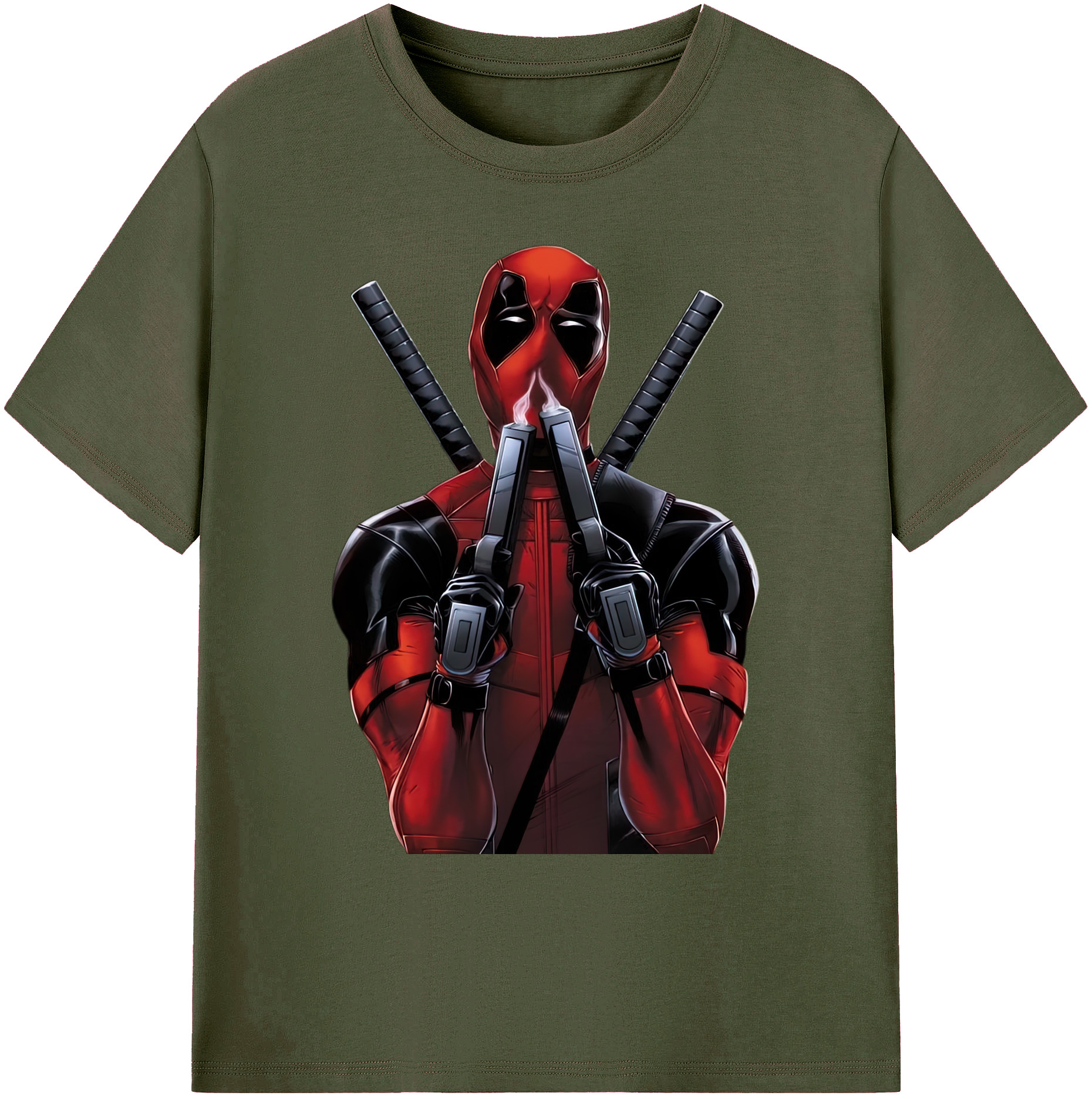 （画像用） Deadpool デッドプール 綿100％ メンズ半袖Tシャツ｜肌触りやわらか＆通気性